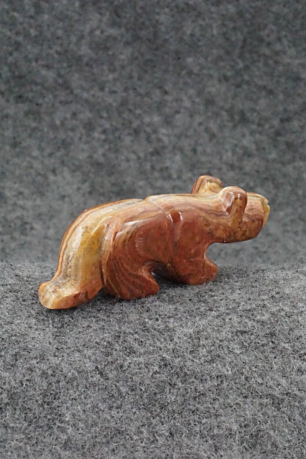 Mountain Lion Zuni Fetish Carving - Reynold Lunasee