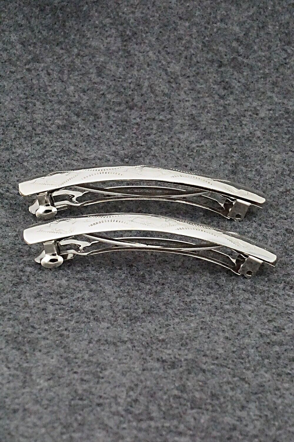 Sterling Silver Hair Barrettes - Randall Dalgai