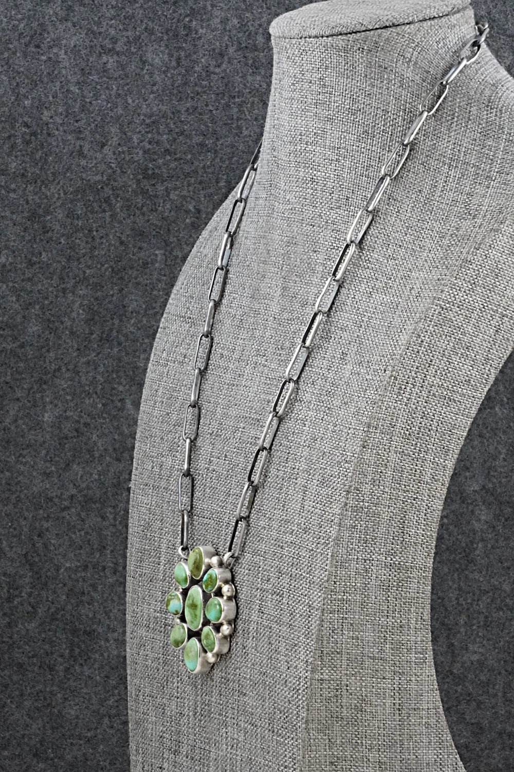 Turquoise & Sterling Silver Necklace - Kathleen Livingston