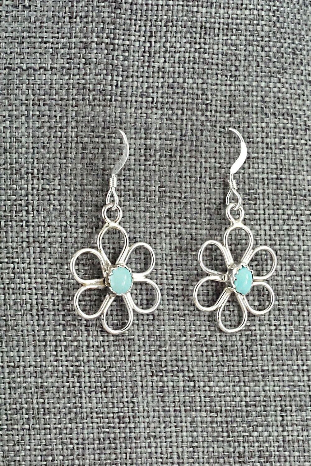 Turquoise & Sterling Silver Earrings - Shantel Bitsie