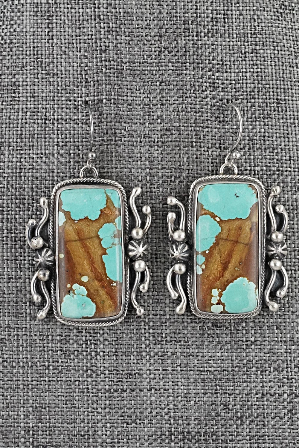 Turquoise & Sterling Silver Necklace and Earrings Set - Kathleen Livingston