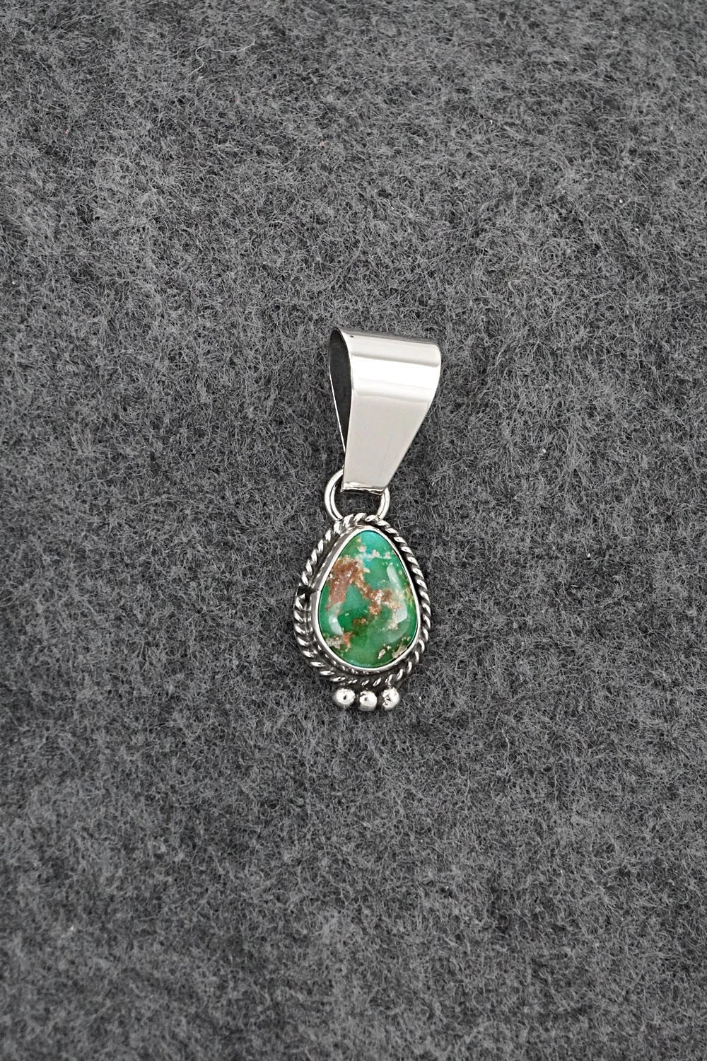 Turquoise & Sterling Silver Pendant - Rosemary Saunders