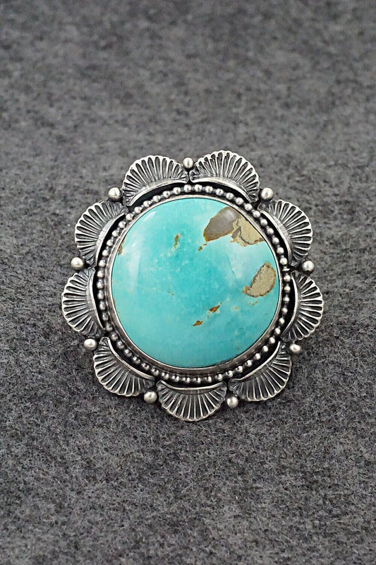 Turquoise & Sterling Silver Ring - Randy Boyd - Size 7.5