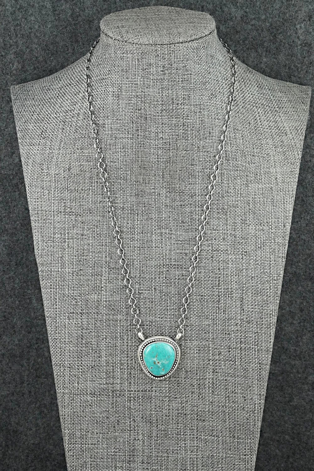 Turquoise & Sterling Silver Necklace - Darrin Livingston