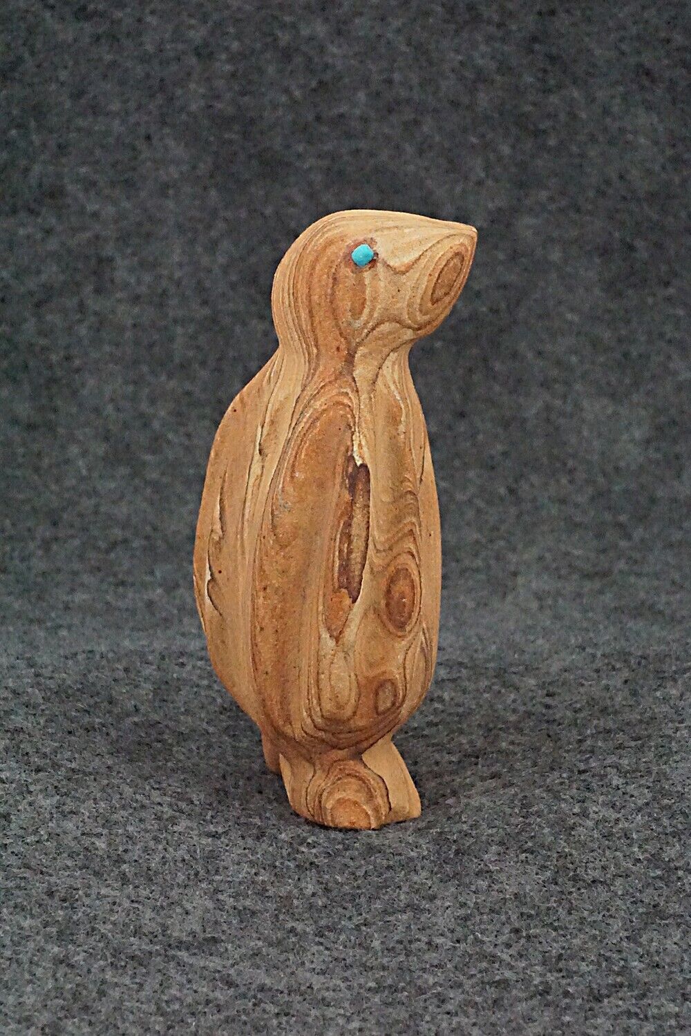 Penguin Zuni Fetish Carving - James Panteah