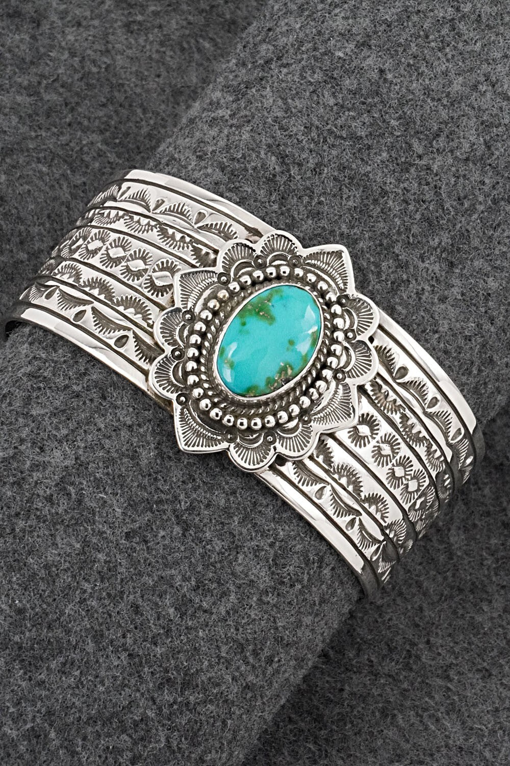Turquoise & Sterling Silver Bracelet - Eula Wylie