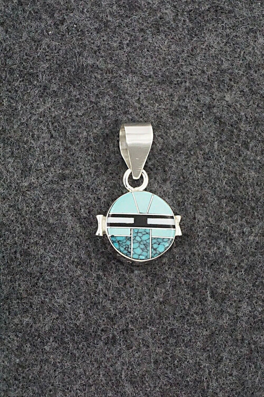 Multi-Stone & Sterling Silver Double-Sided Pendant - Edison Yazzie