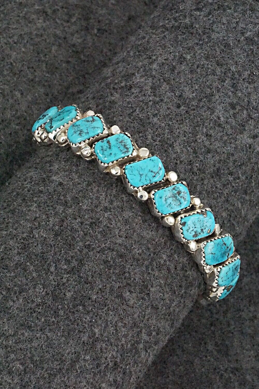 Turquoise & Sterling Silver Bracelet - Martin Muskett