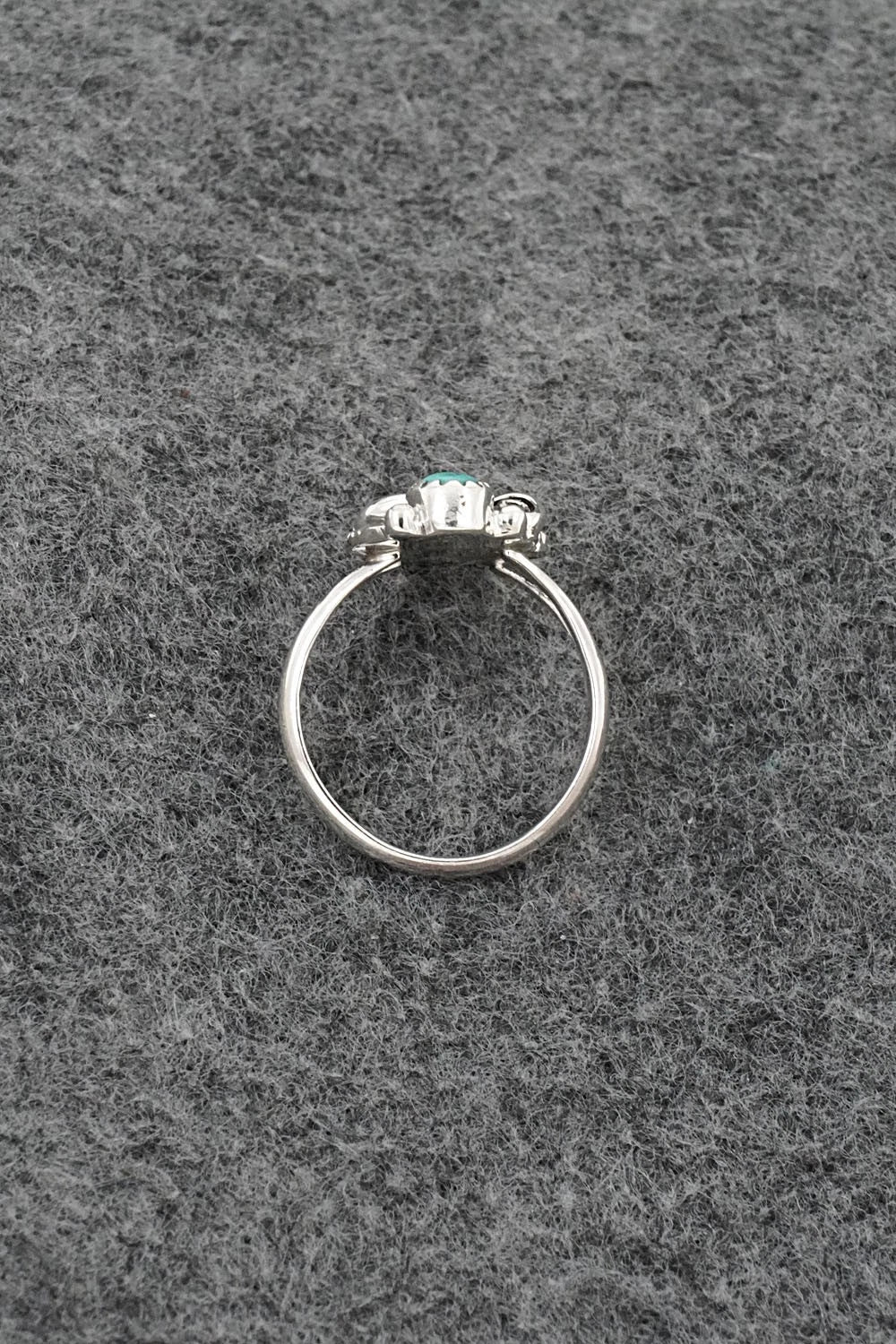 Turquoise and Sterling Silver Ring - Judy Largo - Size 5.75