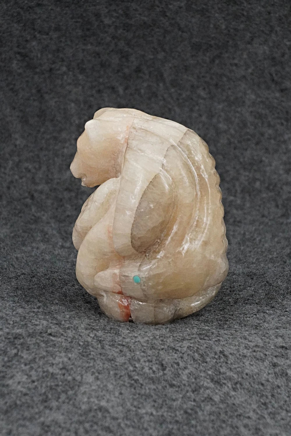 Bear, Mountain Lion & Eagle Zuni Fetish Carving - Ryan Bobelu