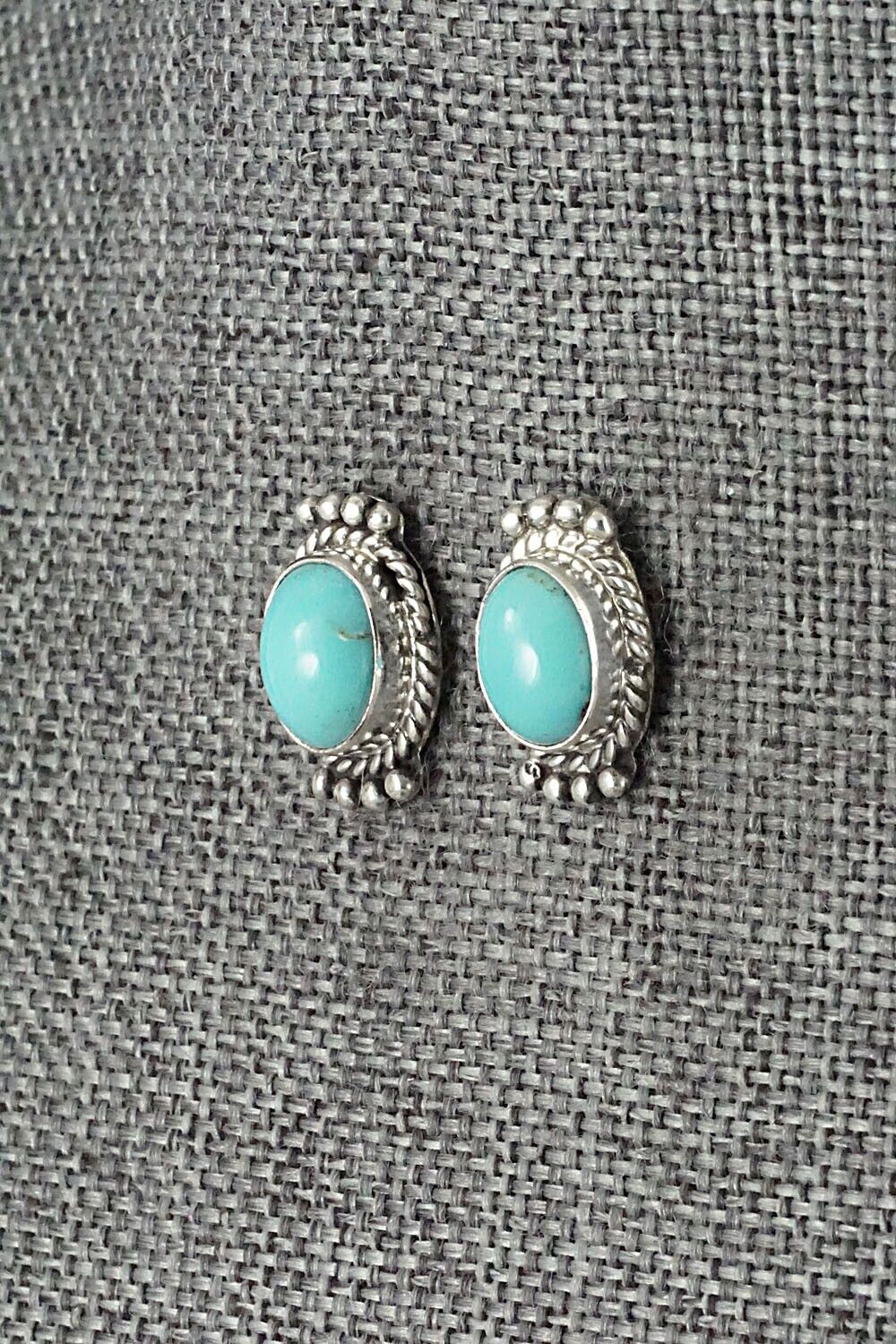 Turquoise & Sterling Silver Earrings - Jan Mariano