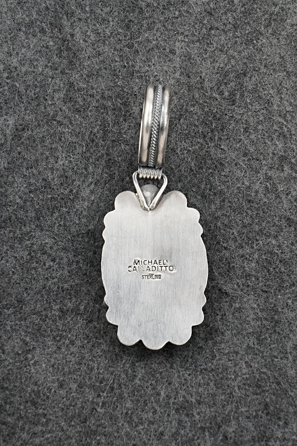 Turquoise & Sterling Silver Pendant - Michael Calladitto