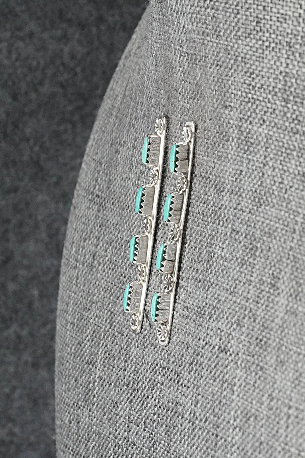 Turquoise & Sterling Silver Earrings - Murray Hannaweeka