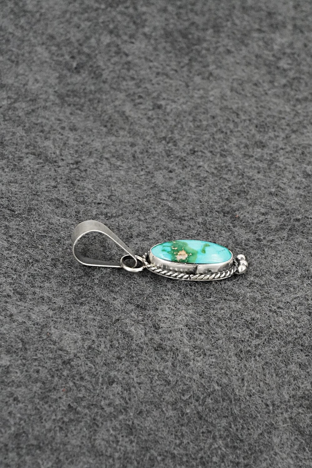 Turquoise & Sterling Silver Pendant - Rosemary Saunders