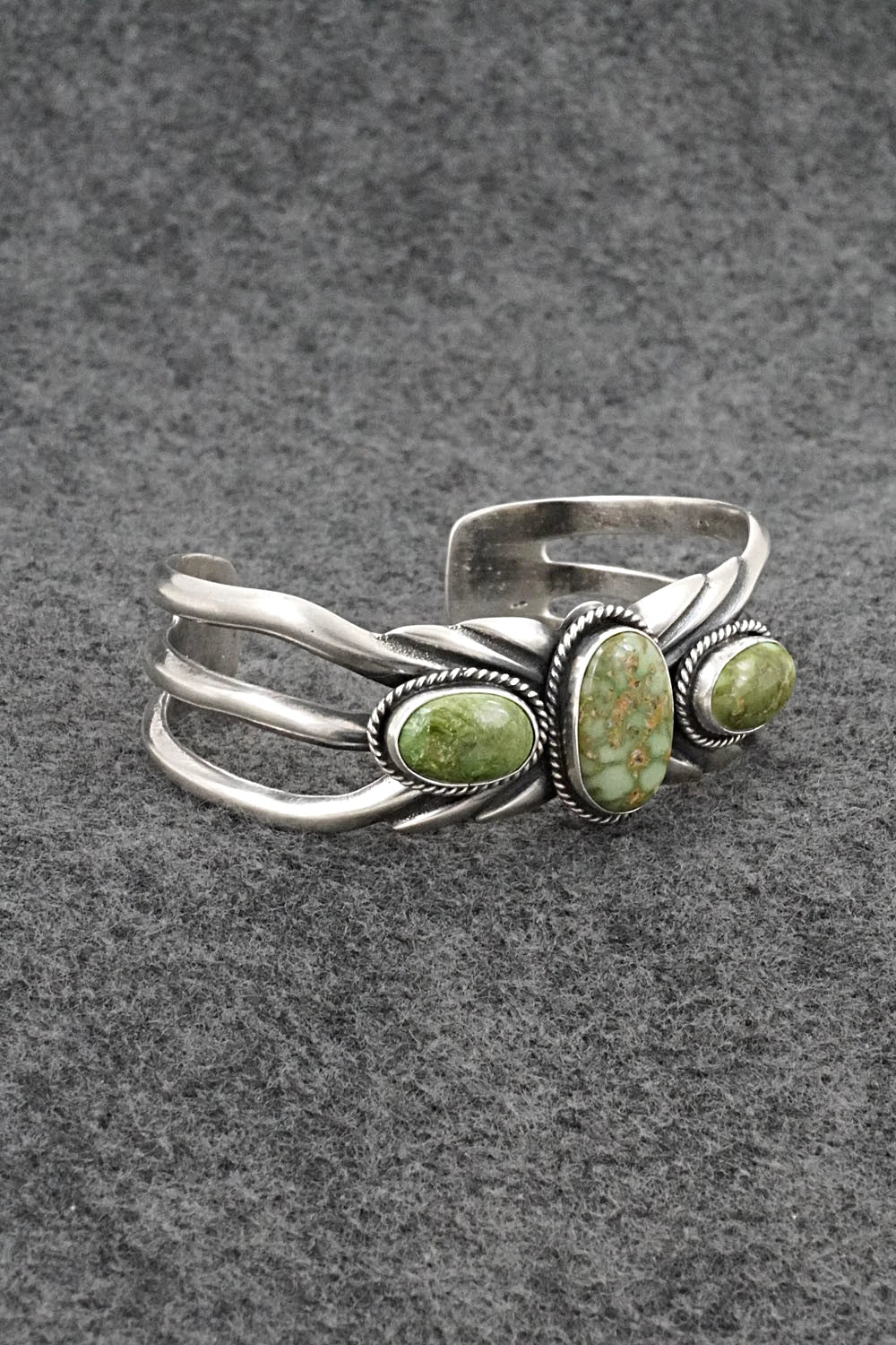 Turquoise & Sterling Silver Bracelet - Eugene Gruber