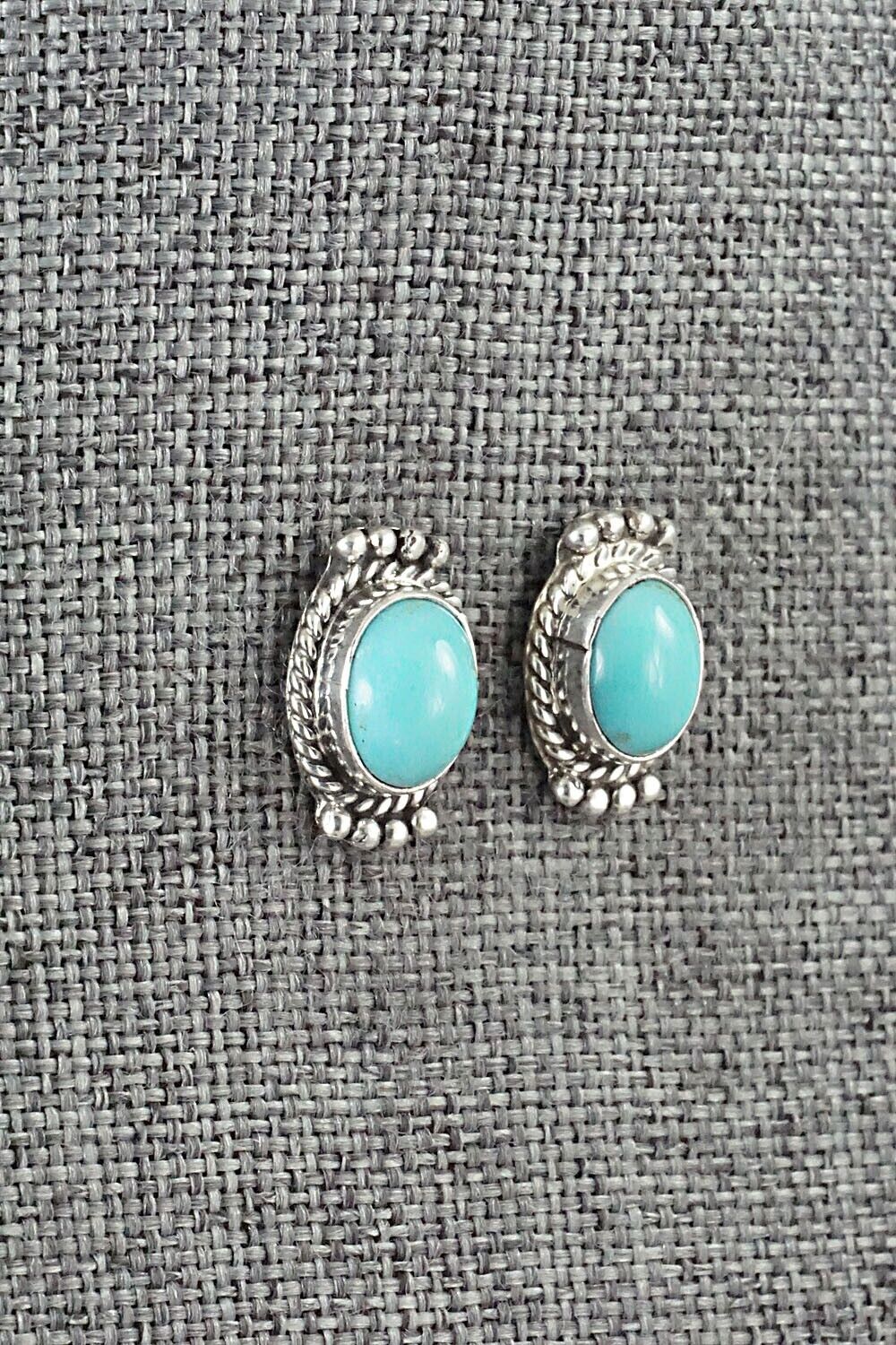 Turquoise & Sterling Silver Earrings - Jan Mariano