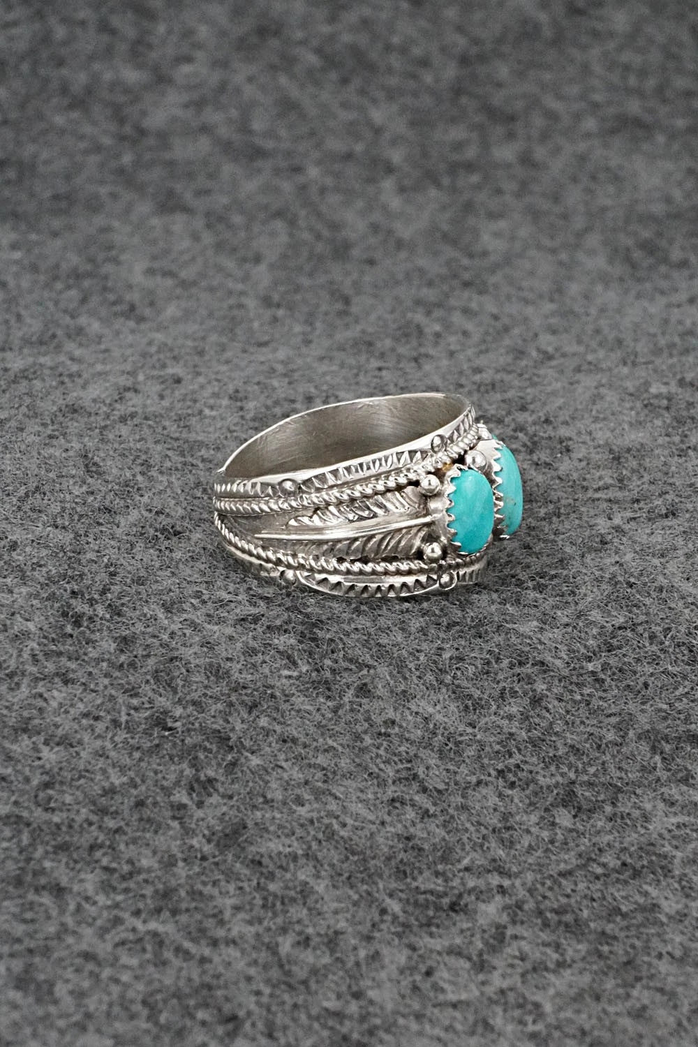 Turquoise & Sterling Silver Ring - Betty Begaye - Size 10