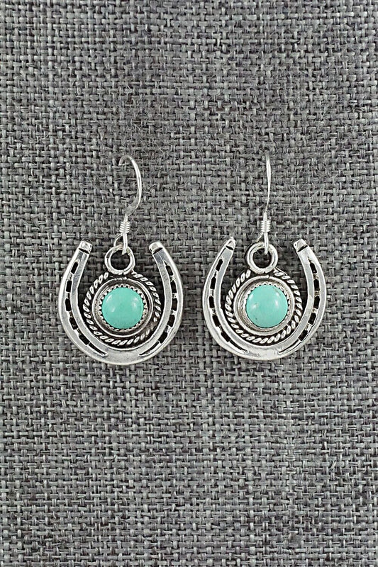 Turquoise and Sterling Silver Earrings - Sharon McCarthy