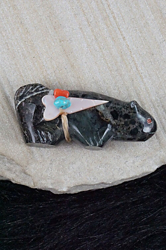 Cat Zuni Fetish Carving - Leland Boone