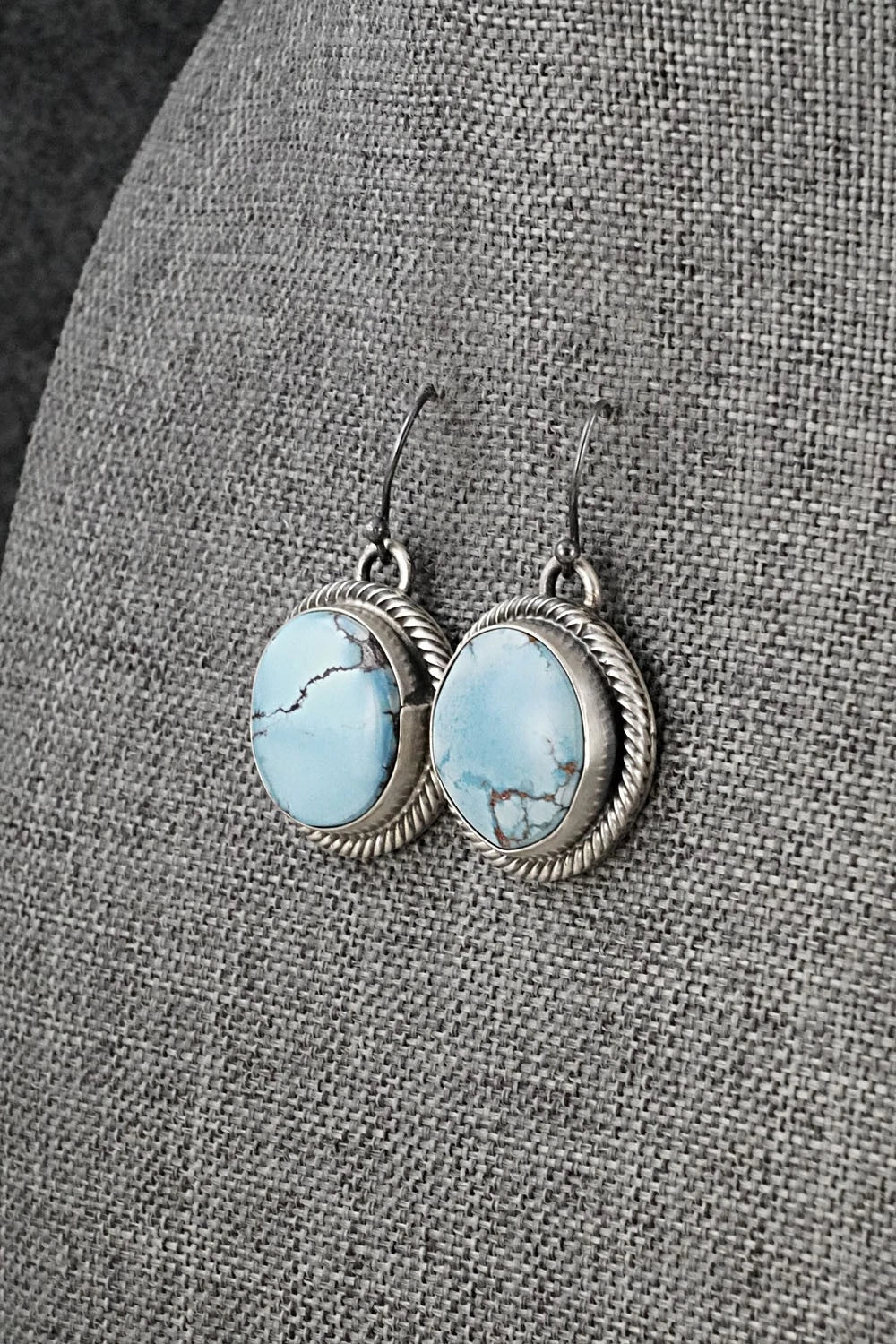 Turquoise & Sterling Silver Pendant and Earrings Set - Bobby Johnson