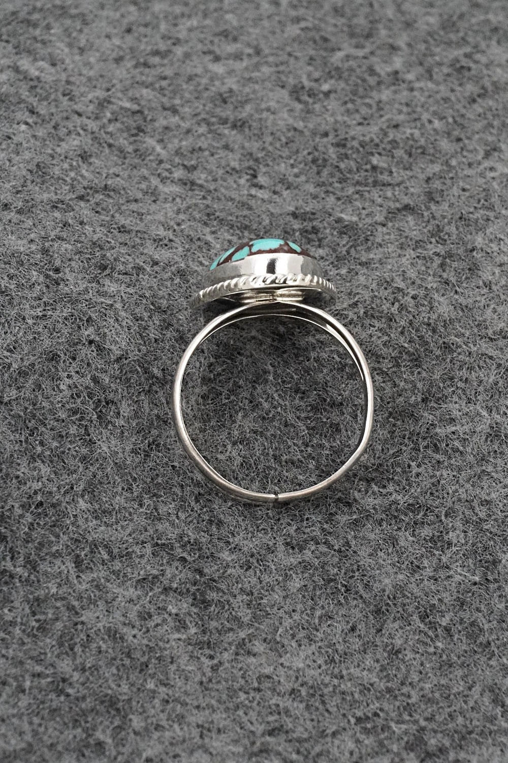 Turquoise & Sterling Silver Ring - Eugene Gruber - Size 7