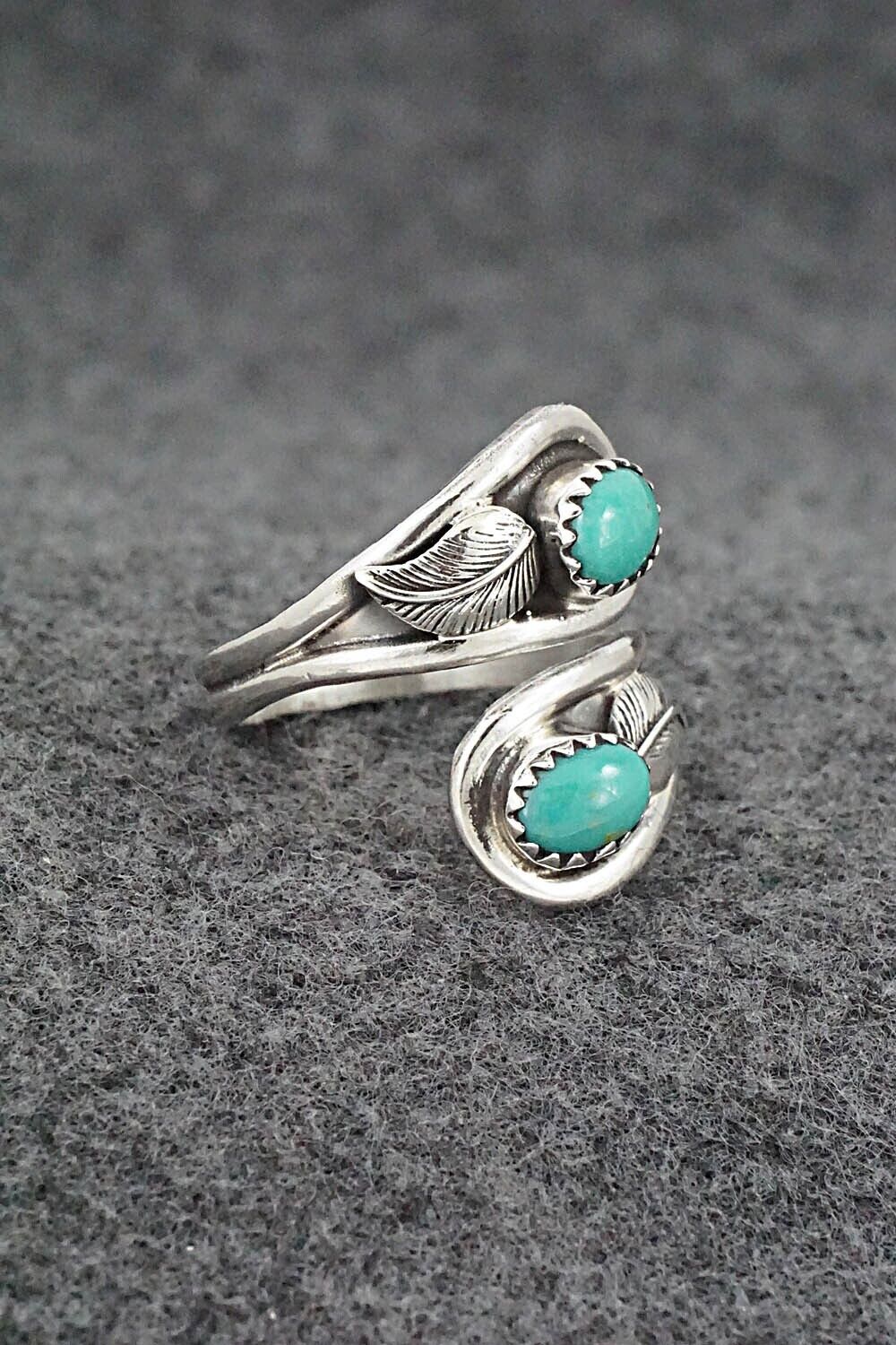 Turquoise & Sterling Silver Ring - Genevieve Francisco - Size 8.5