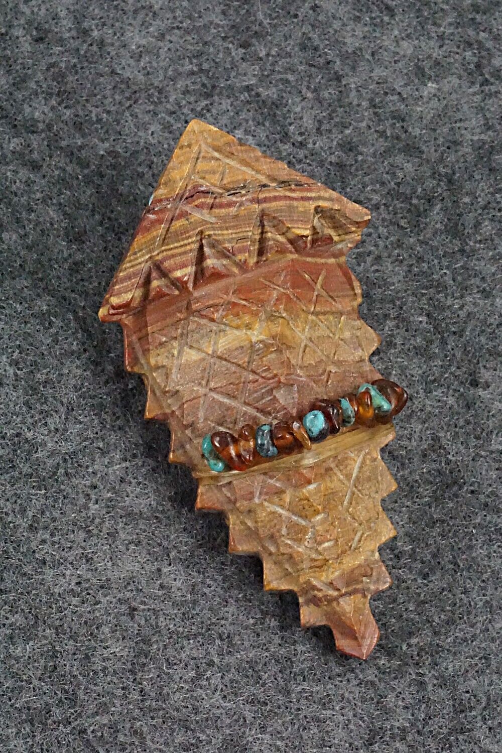 Horned Toad Zuni Fetish Carving - Douglas Martza