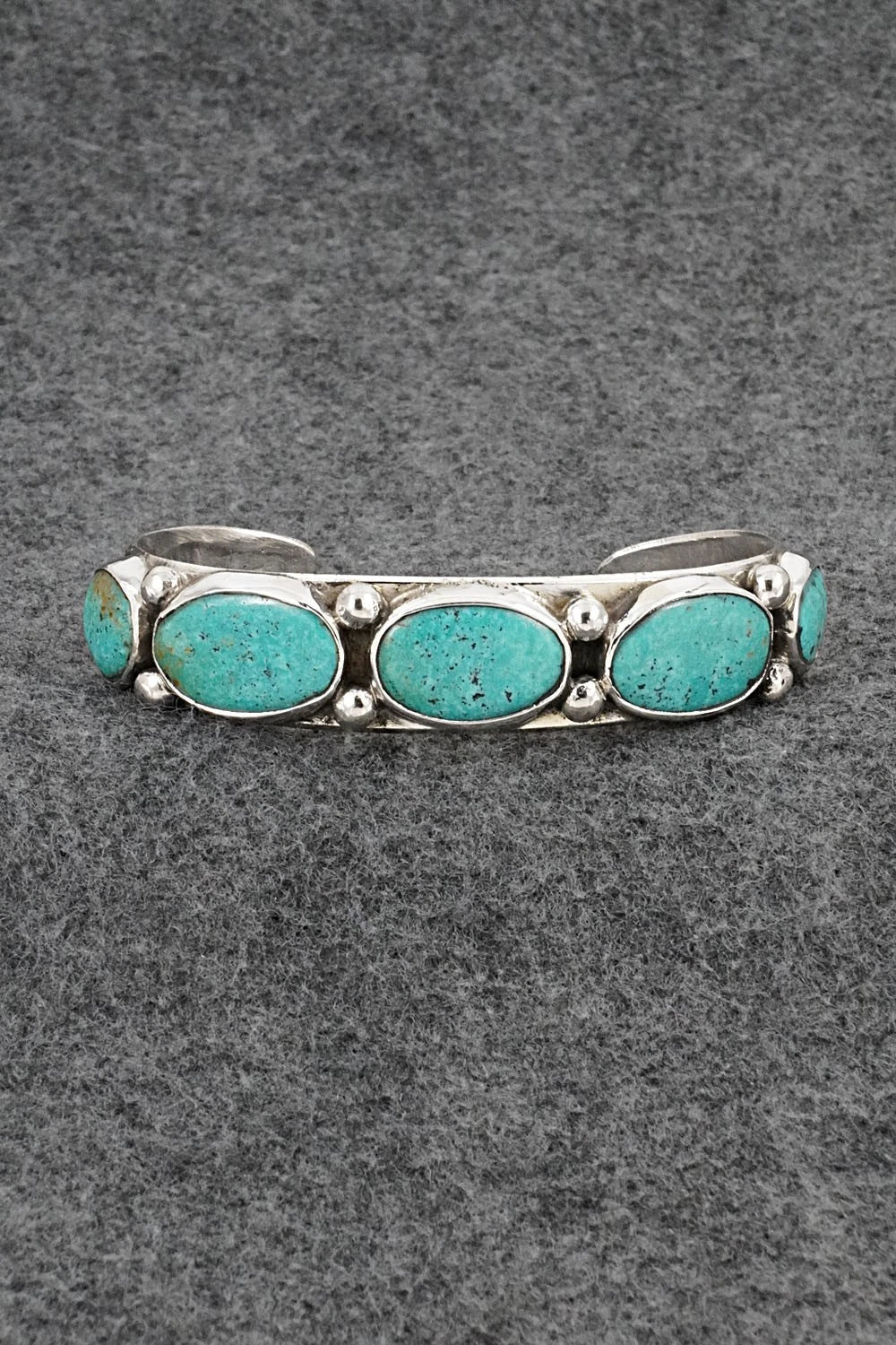 Turquoise & Sterling Silver Bracelet - Evelyn Platero