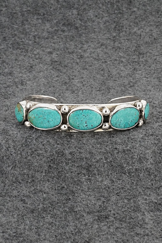 Turquoise & Sterling Silver Bracelet - Evelyn Platero
