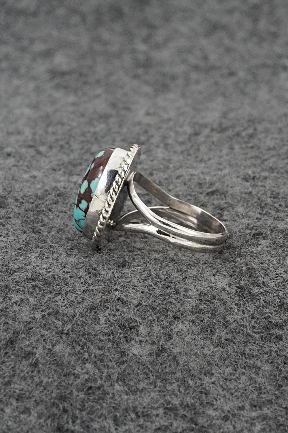 Turquoise & Sterling Silver Ring - Eugene Gruber - Size 5
