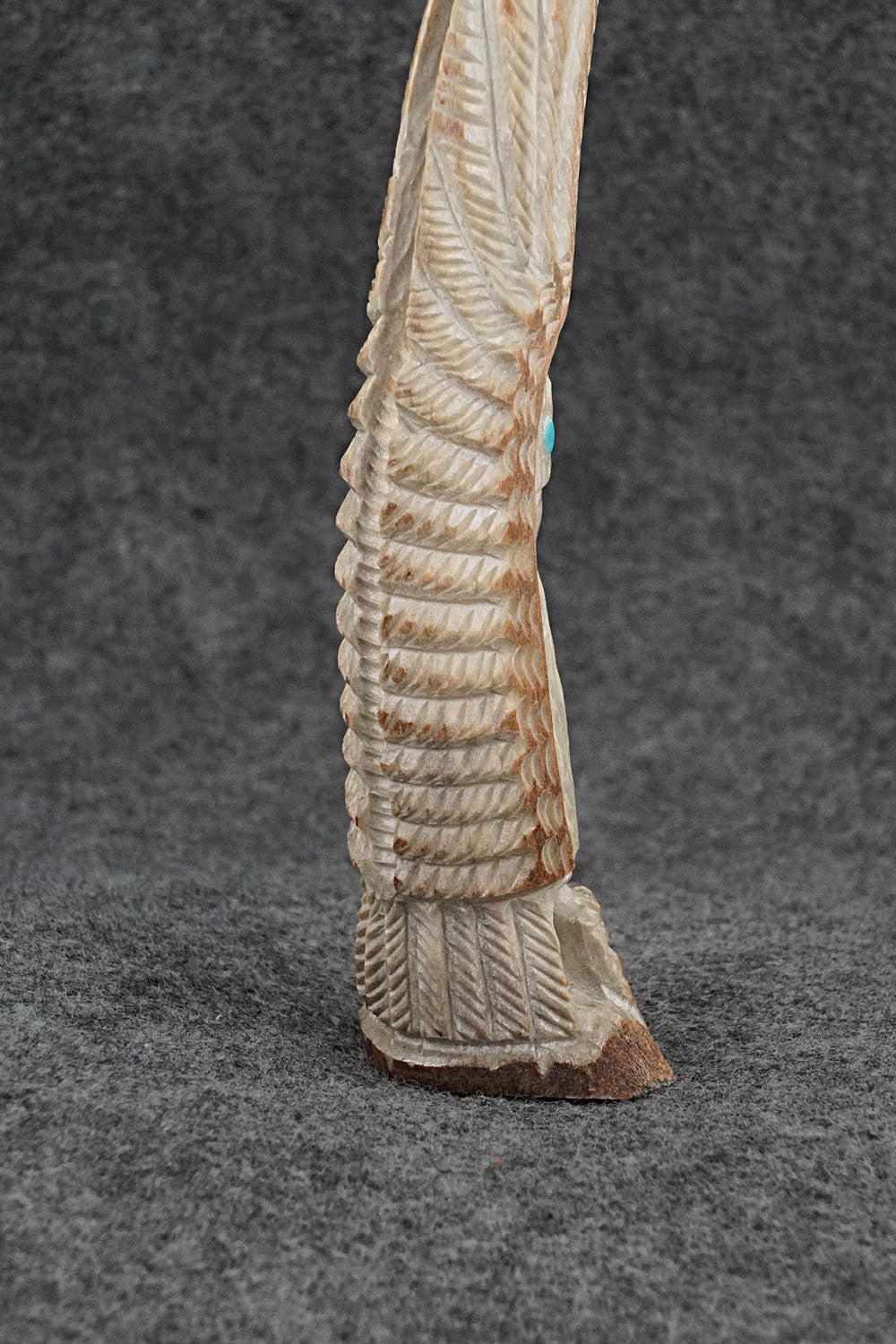 Eagle Zuni Fetish Carving - Garrick Weeka