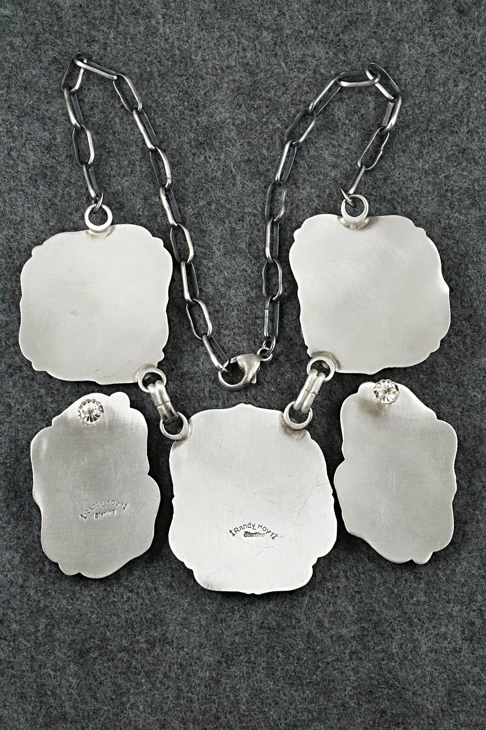 Turquoise & Sterling Silver Necklace and Earrings Set - Randy Boyd