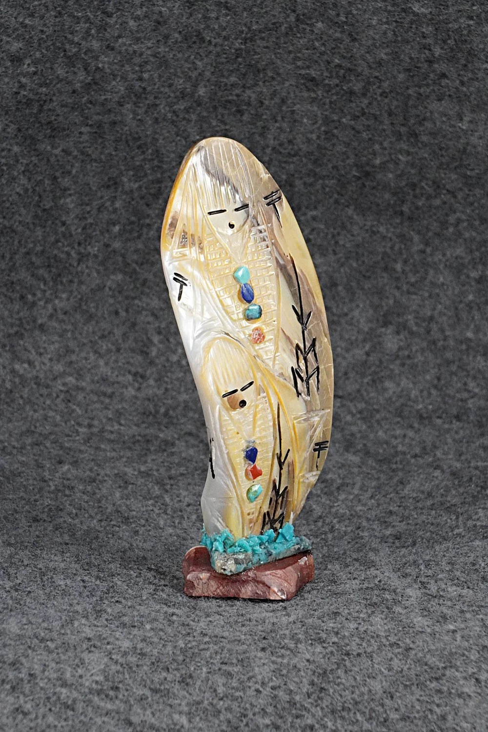 Corn Maiden Zuni Fetish Carving - Gloria Chattin