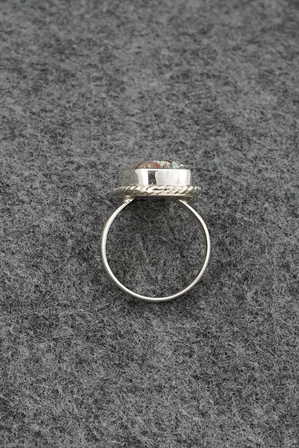 Turquoise & Sterling Silver Ring - Darius Arviso - Size 9