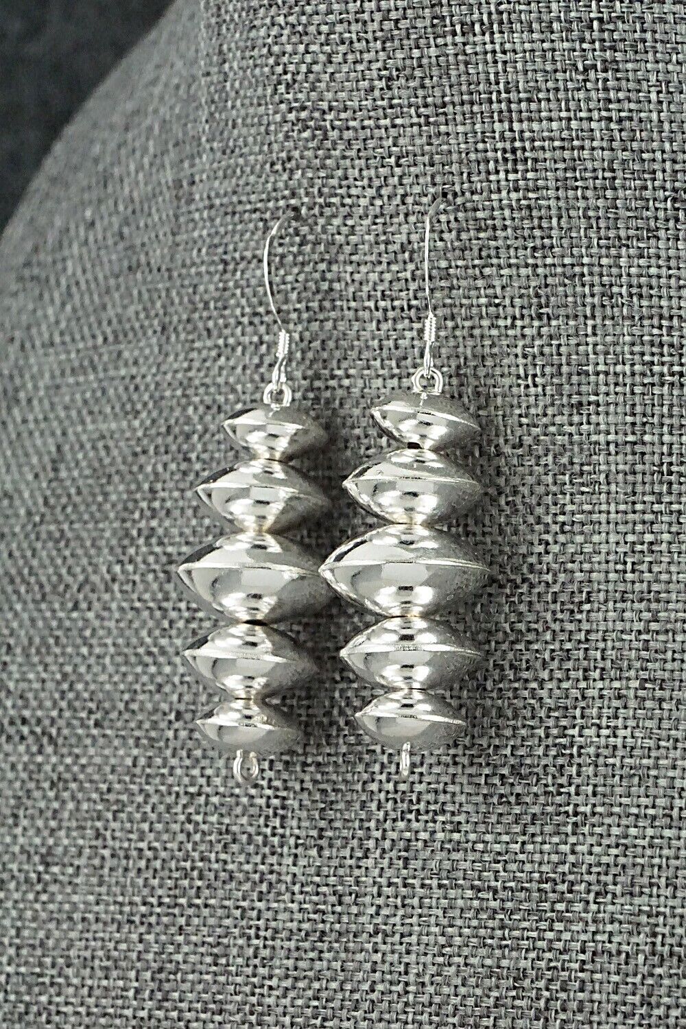 Sterling Silver Navajo Pearl Earrings - Preston Haley