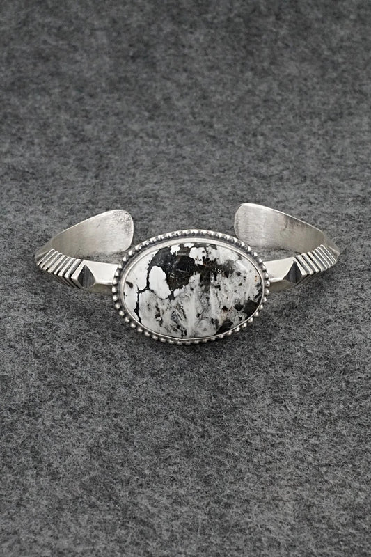 White Buffalo & Sterling Silver Bracelet - Paul Livingston