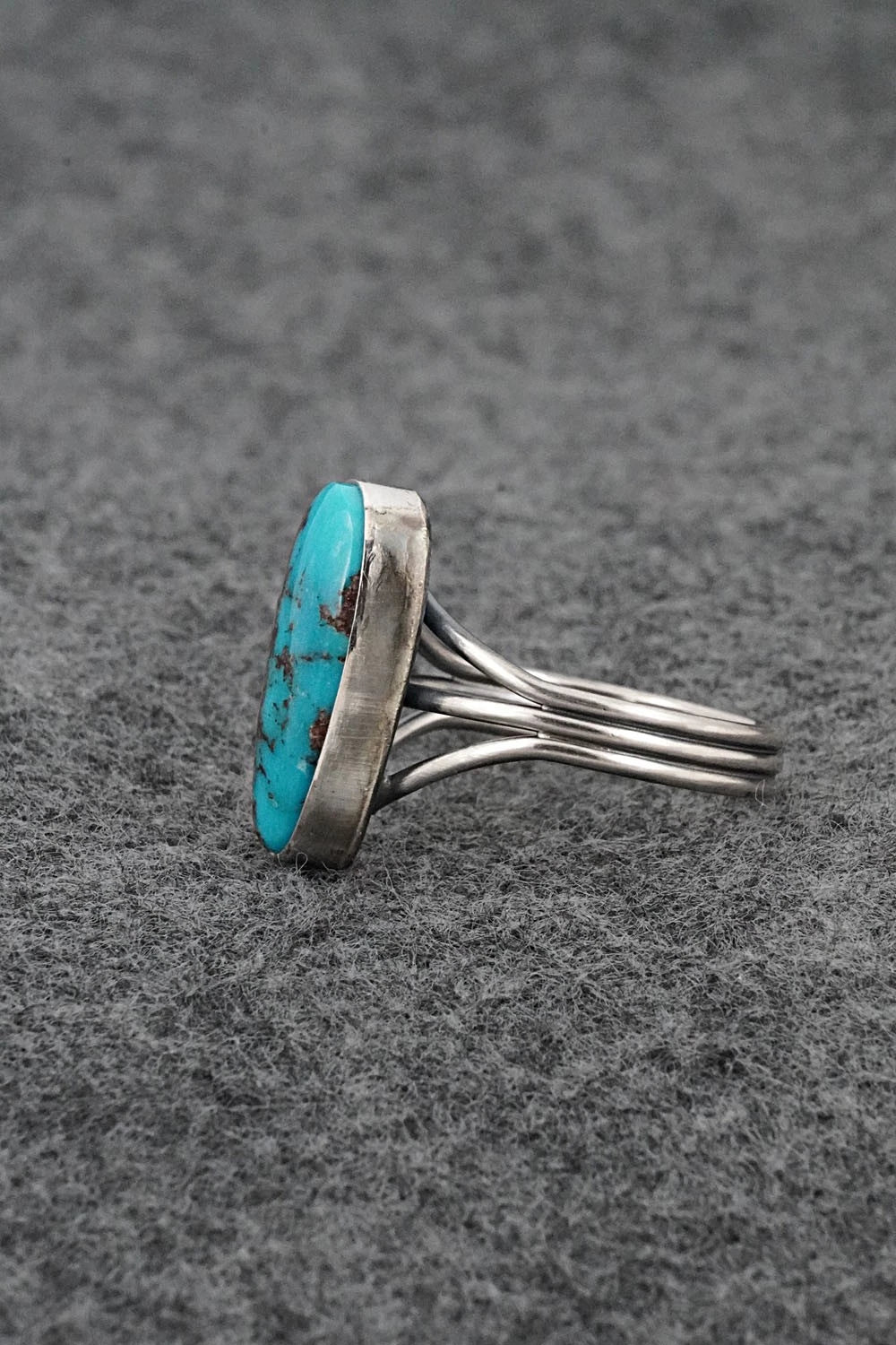 Turquoise & Sterling Silver Ring - Rena Begay - Size 9