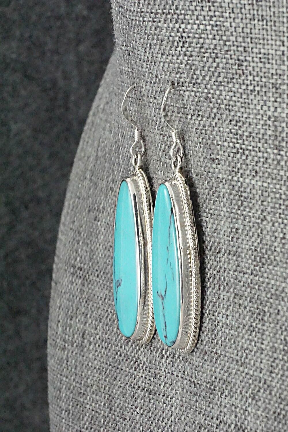 Turquoise & Sterling Silver Earrings - Sharon McCarthy