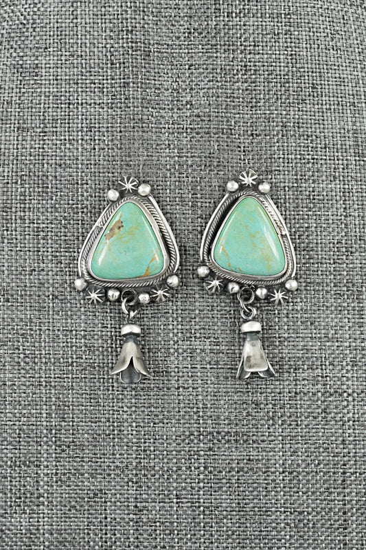 Turquoise & Sterling Silver Earrings - Bobby Johnson