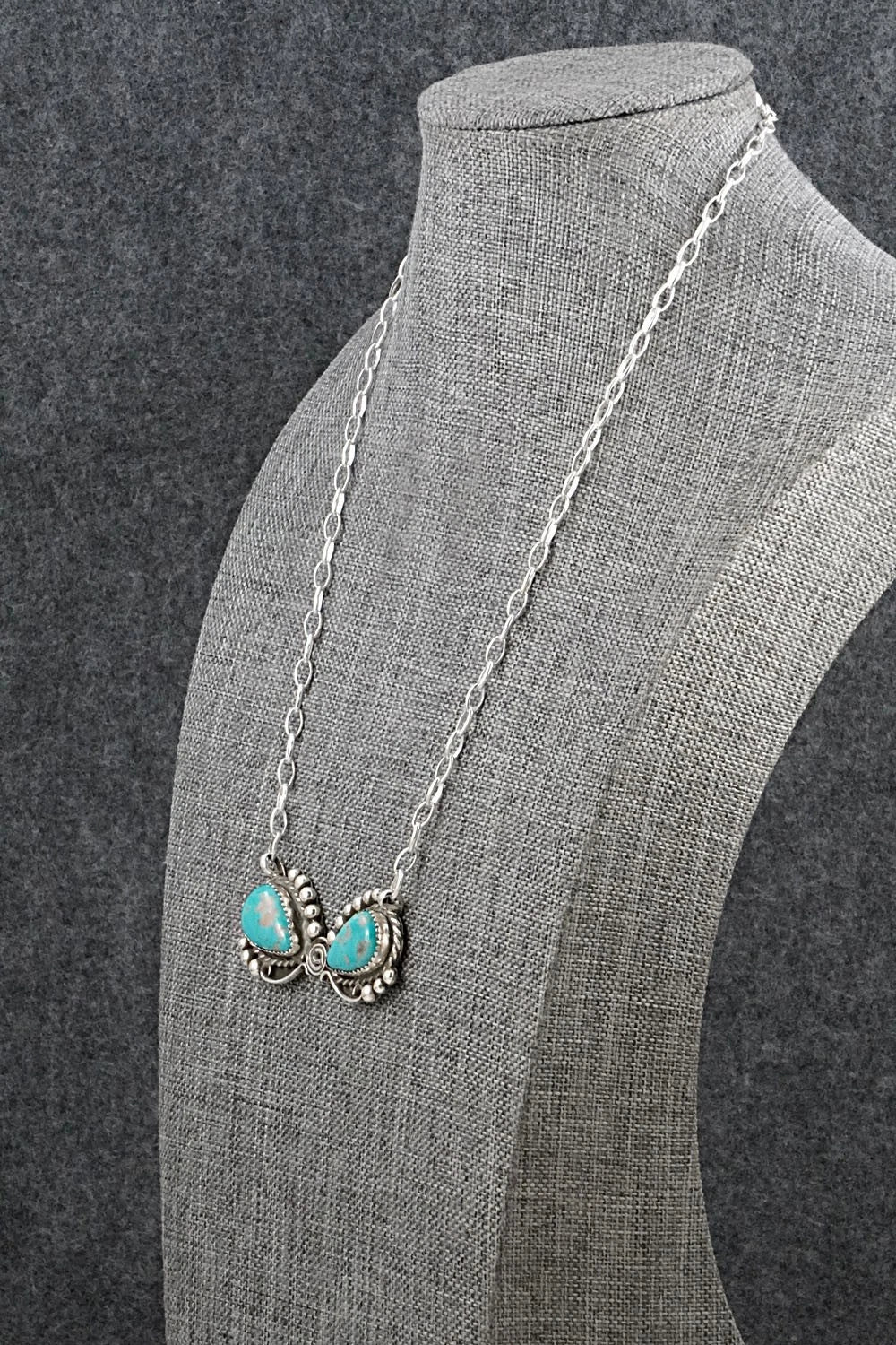 Turquoise & Sterling Silver Necklace - Phil Nez