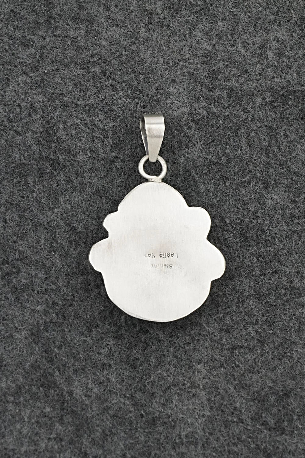 Turquoise and Sterling Silver Pendant - Leslie Nez