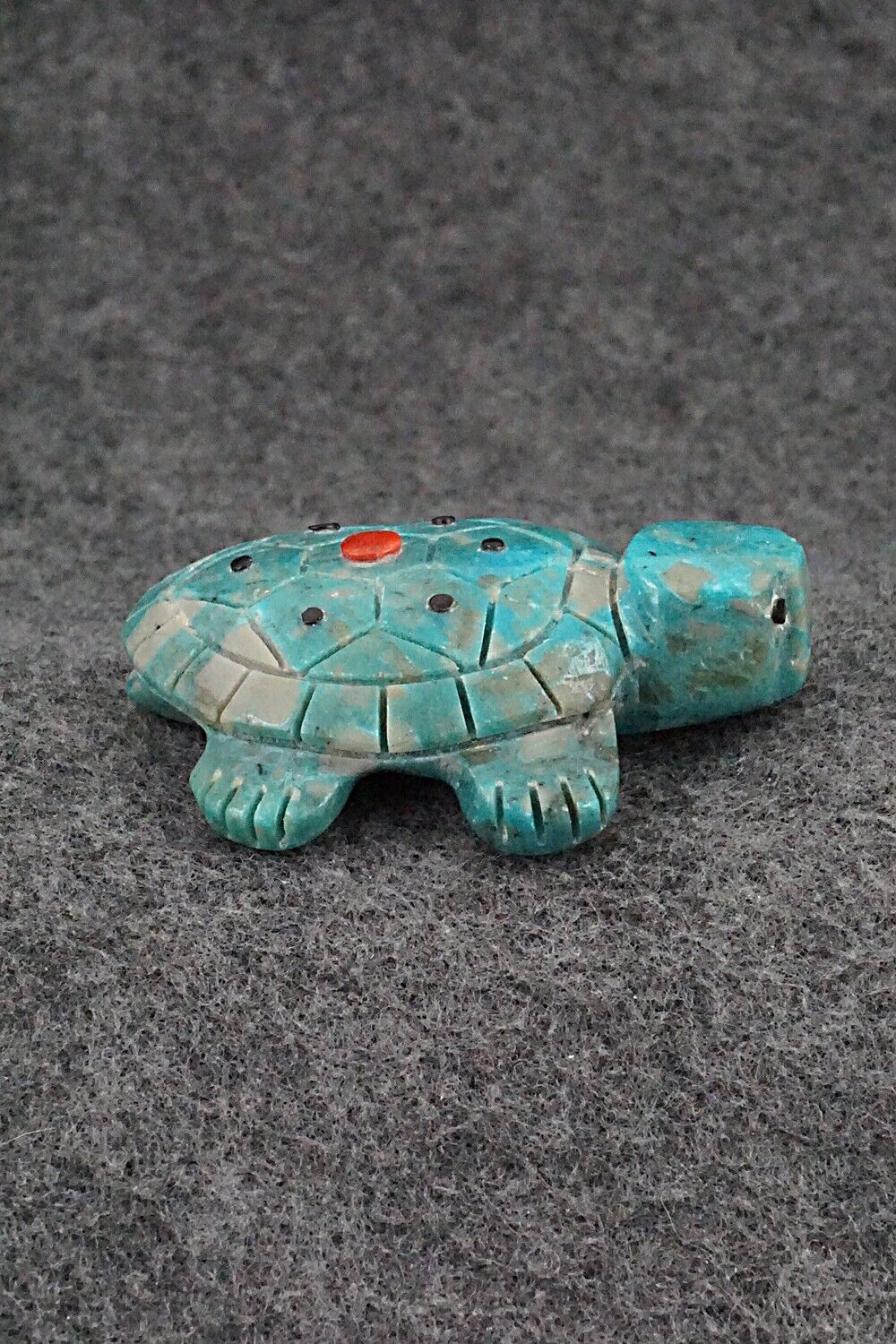 Turtle Zuni Fetish Carving - Reynold Lunasee