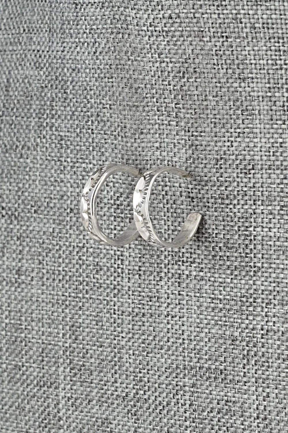 Sterling Silver Hoop Earrings - Elaine Tahe