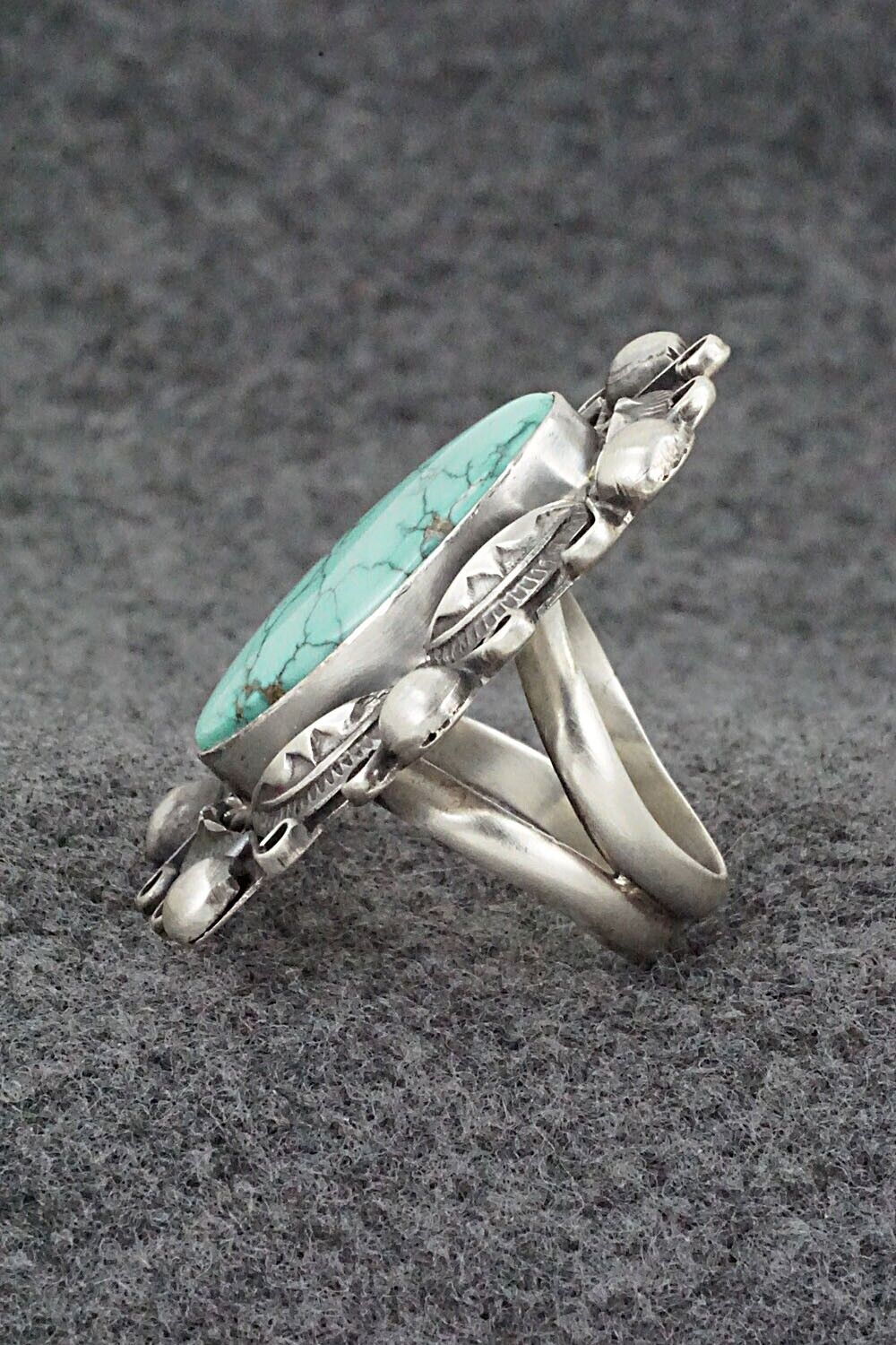 Turquoise & Sterling Silver Ring - Wilson Dawes - Size 7