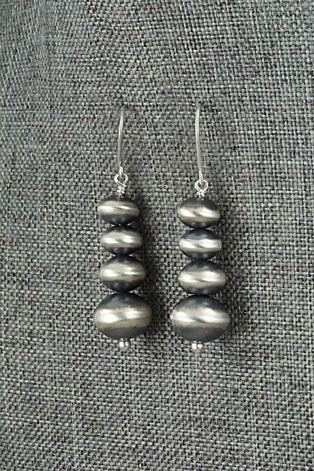 Sterling Silver Navajo Pearl Earrings - Bryannen Halwood