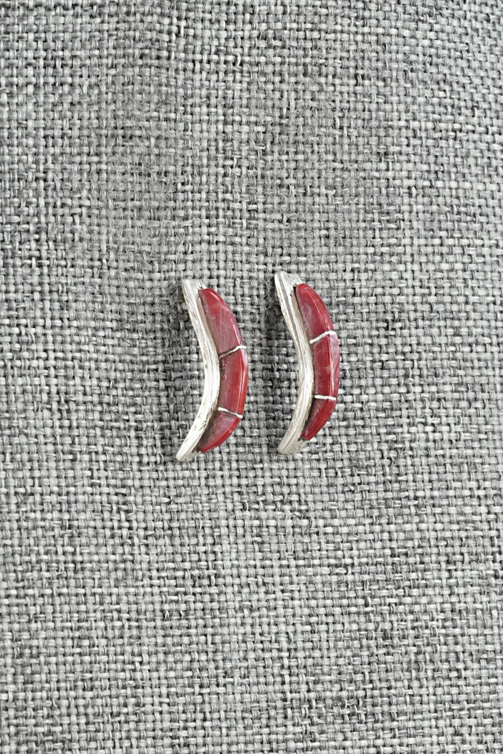 Coral & Sterling Silver Earrings - Kent Lonjose