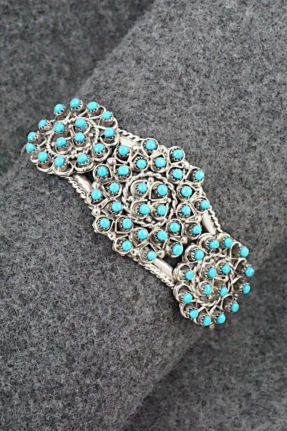 Turquoise & Sterling Silver Bracelet - Wayne Johnson