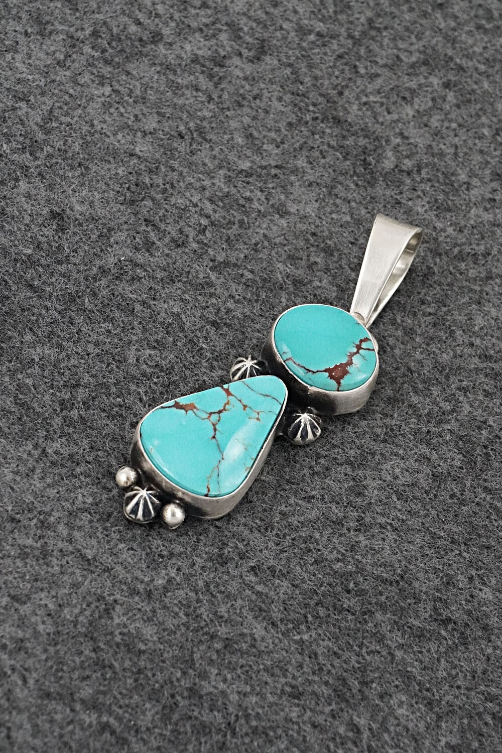 Turquoise & Sterling Silver Pendant - Darrin Livingston