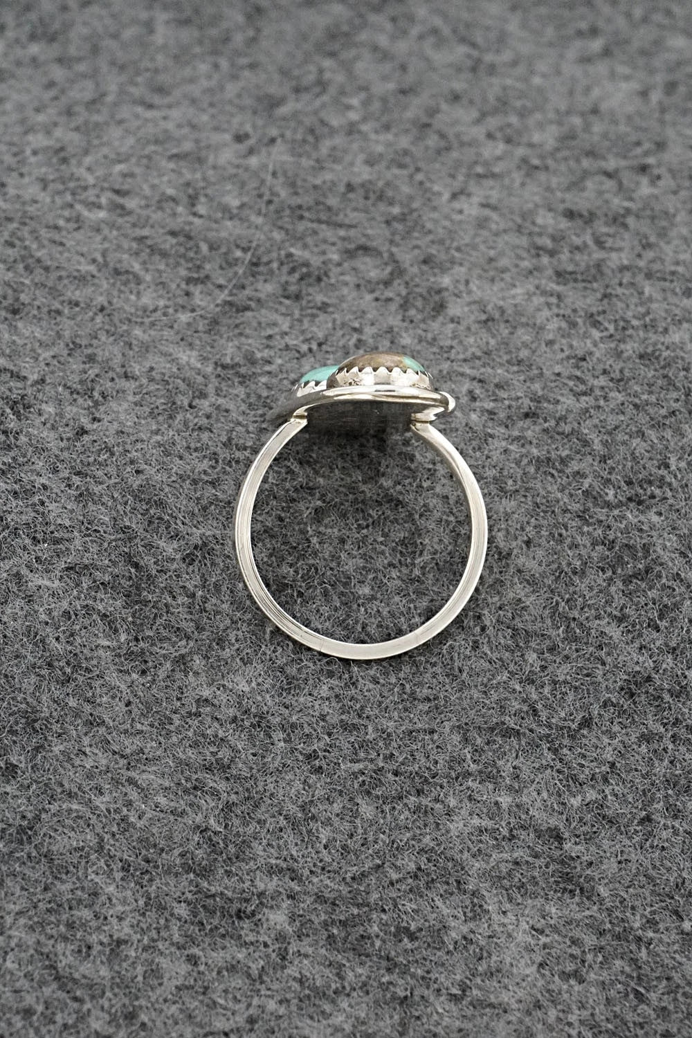Turquoise & Sterling Silver Ring - Cody Nez - Size 8