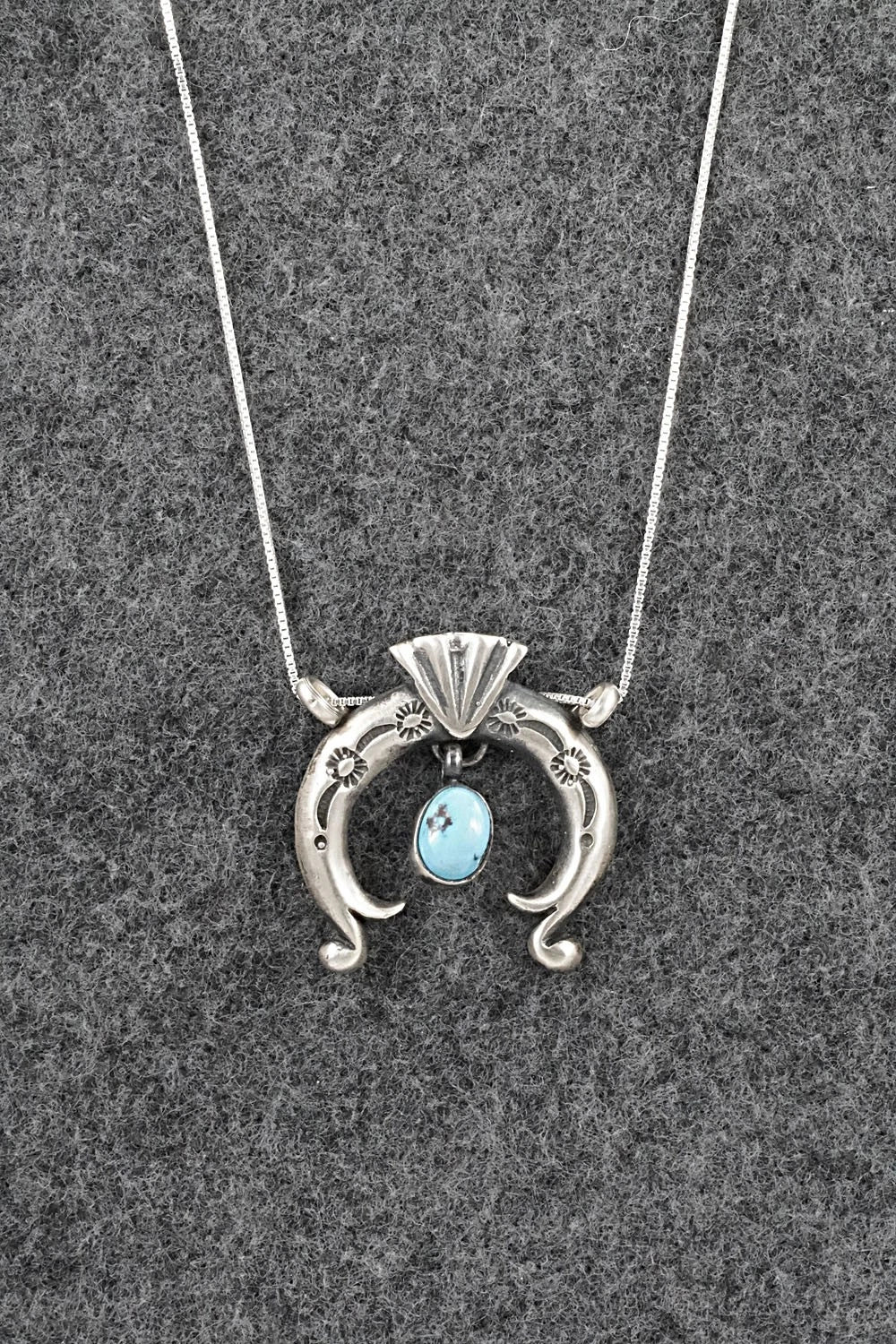 Turquoise & Sterling Silver Necklace - Gary Shorty